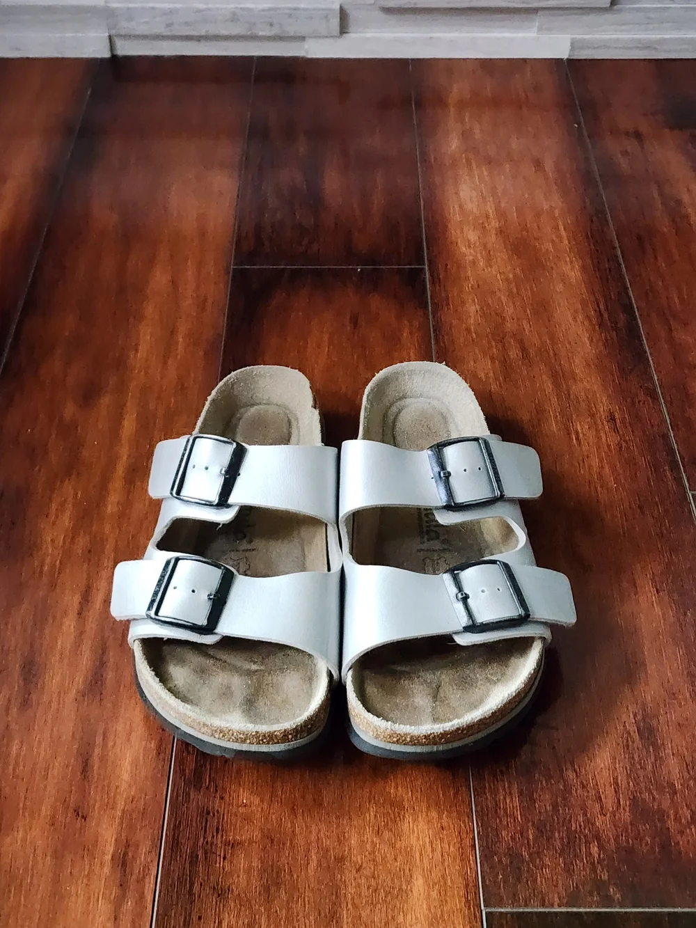Birkenstock Betula Arizona Beige Birko-Flor Sandals EU 39 US Women's 8